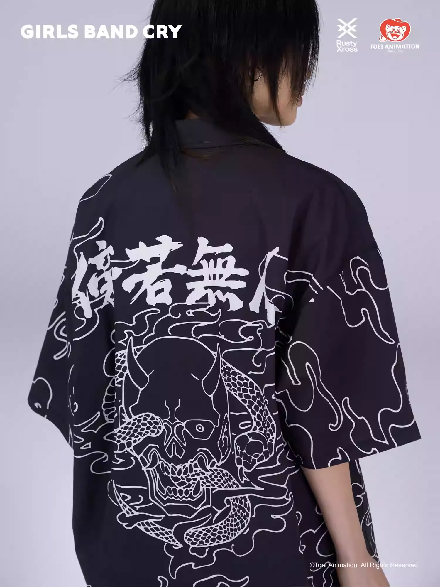 GIRLS BAND CRY - Black Short Sleeve Printed Shirt RustyHermit - Image 3
