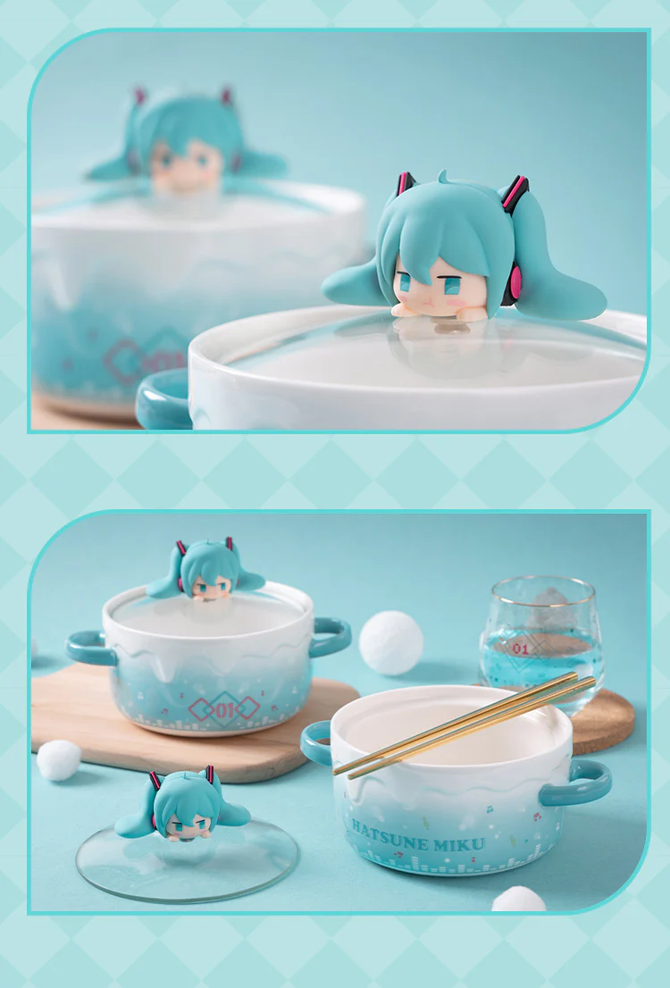 Hatsune Miku - Hatsune Miku Angry Pouty Face Bowl (with lid) Moeyu - Image 9