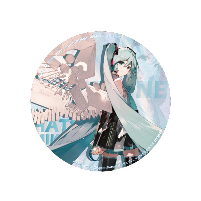 Hatsune Miku - Hatsune Miku Happy 16th Birthday Series Large Badge with Stand Moeyu - Image 11