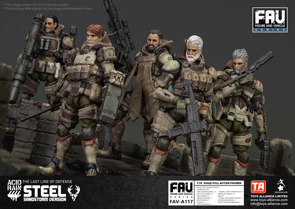 [Pre-order] Acid Rain World - FAV-A117 Steel (Sandstorm Version) 1/18 Scale Action Figure Toys Alliance Limited - Image 7