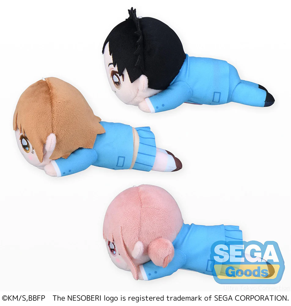 [Pre-order] Blue Box - Taiki Inomata & Chinatsu Kano & Hina Chono NESOBERI Lay-Down Plushie SEGA - Image 2