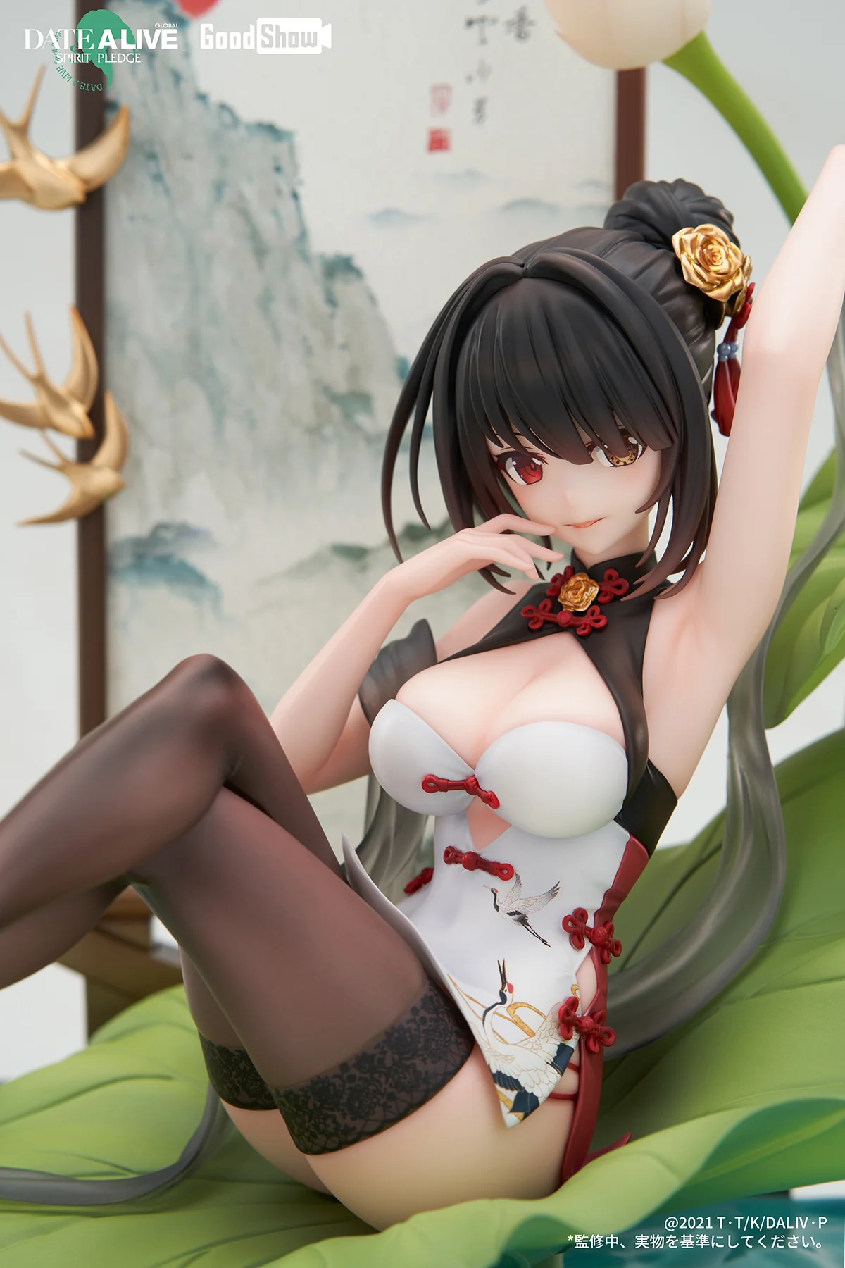 [Pre-order] DATE A LIVE - Tokisaki Kurumi (Sumi Black Chinese Dress Ver.) 1/7 Scale Figure GoodShow - Image 15