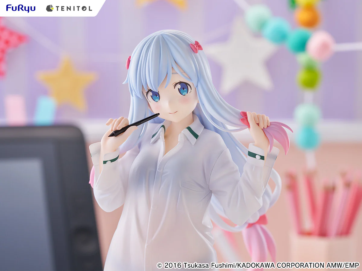 [Pre-order] Eromanga Sensei - Sagiri Izumi (Shirt Ver.) TENITOL TALL Non Scale Figure FuRyu Corporation - Image 2