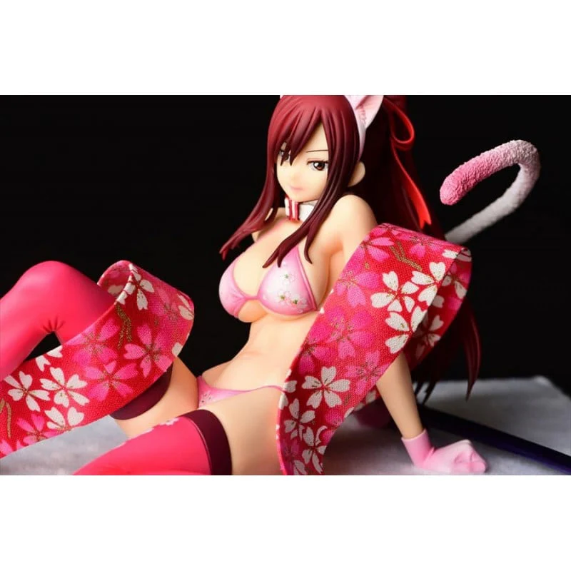 [Pre-order] Fairy Tail - Erza Scarlet (Cherry Blossom Cat Gravure Ver.) 1/6 Scale Figure Orca Toys - Image 3
