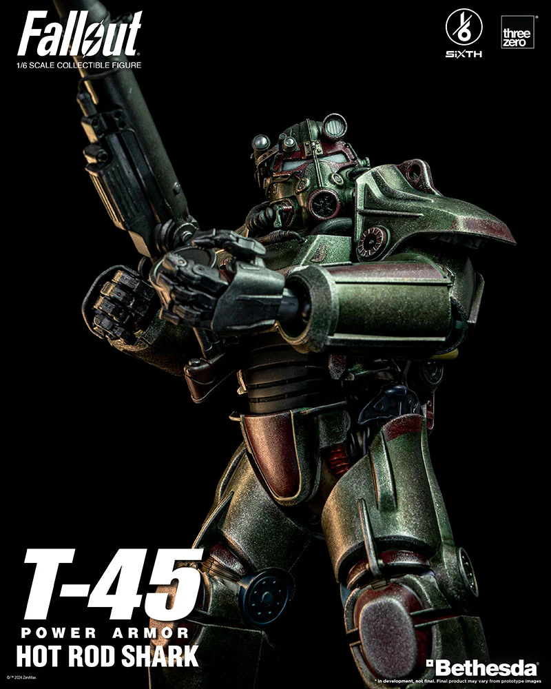 [Pre-order] Fallout - T-45 Hot Rod Shark Power Armor 1/6 Scale Action Figure ThreeZero - Image 10