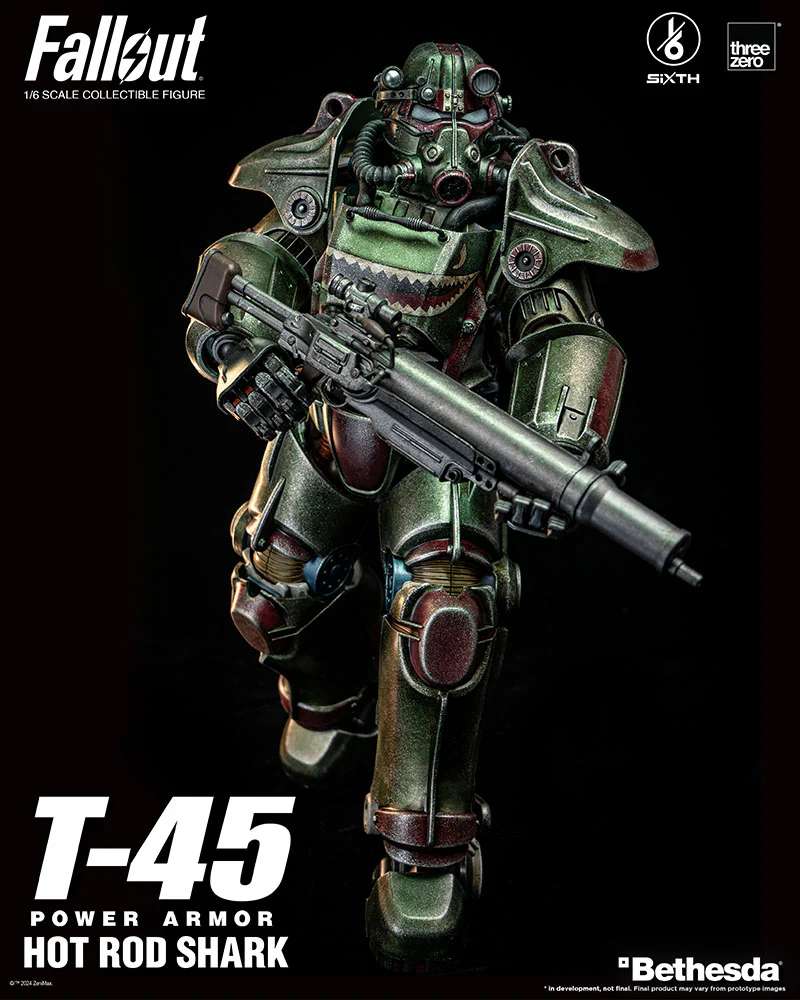 [Pre-order] Fallout - T-45 Hot Rod Shark Power Armor 1/6 Scale Action Figure ThreeZero - Image 11