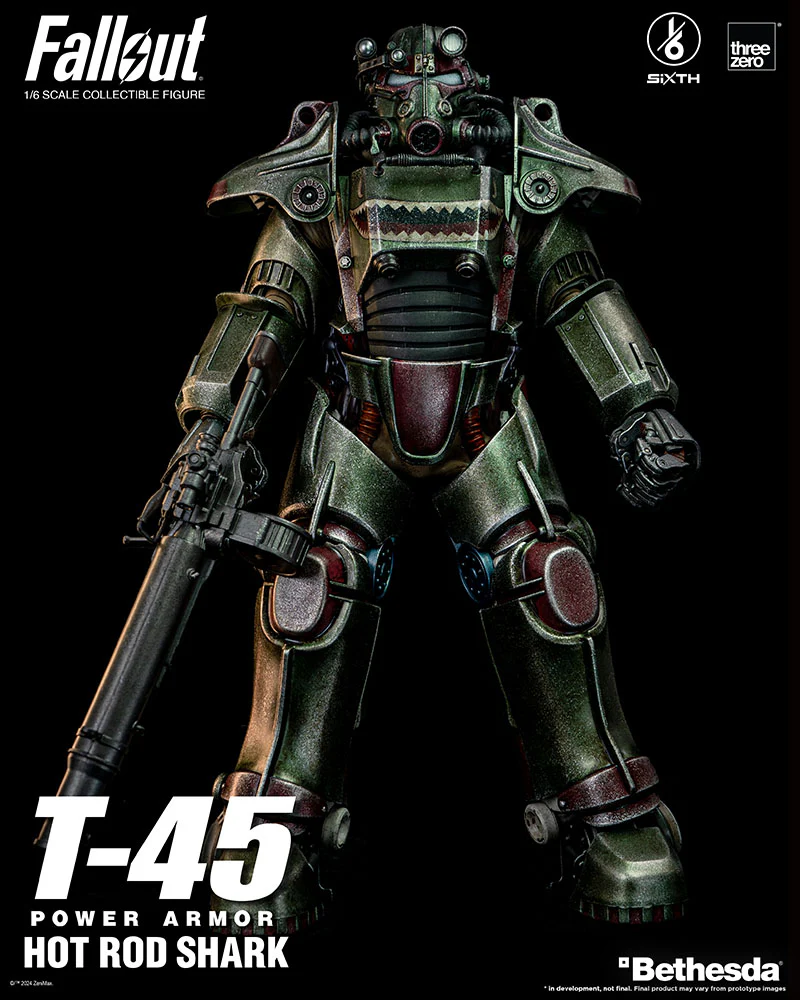 [Pre-order] Fallout - T-45 Hot Rod Shark Power Armor 1/6 Scale Action Figure ThreeZero - Image 12