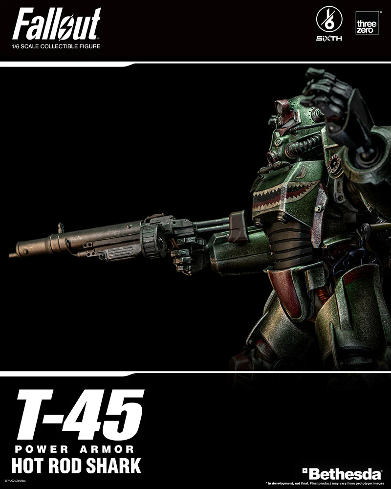 [Pre-order] Fallout - T-45 Hot Rod Shark Power Armor 1/6 Scale Action Figure ThreeZero - Image 16