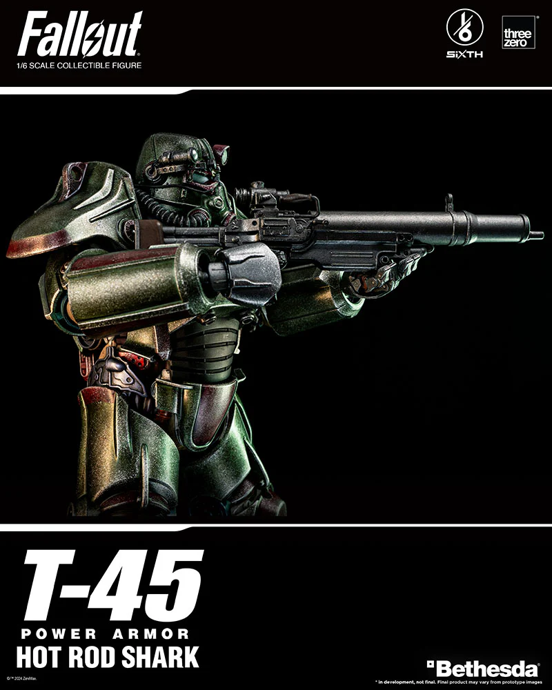 [Pre-order] Fallout - T-45 Hot Rod Shark Power Armor 1/6 Scale Action Figure ThreeZero - Image 17