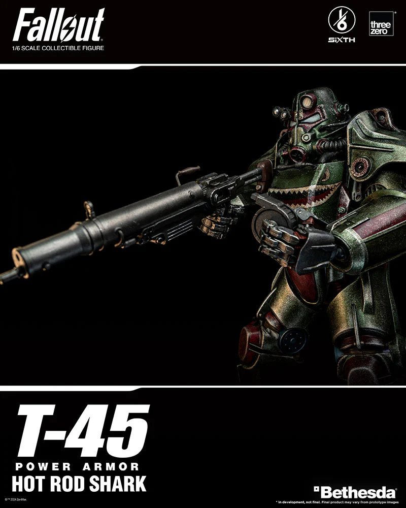 [Pre-order] Fallout - T-45 Hot Rod Shark Power Armor 1/6 Scale Action Figure ThreeZero - Image 18