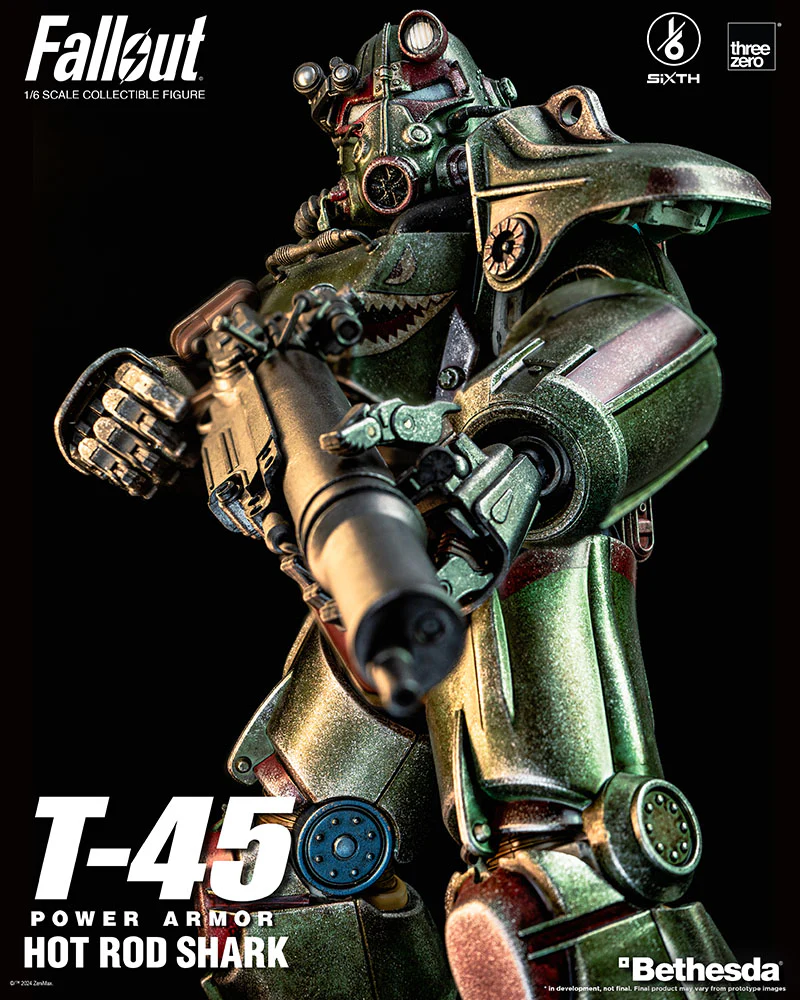 [Pre-order] Fallout - T-45 Hot Rod Shark Power Armor 1/6 Scale Action Figure ThreeZero - Image 3