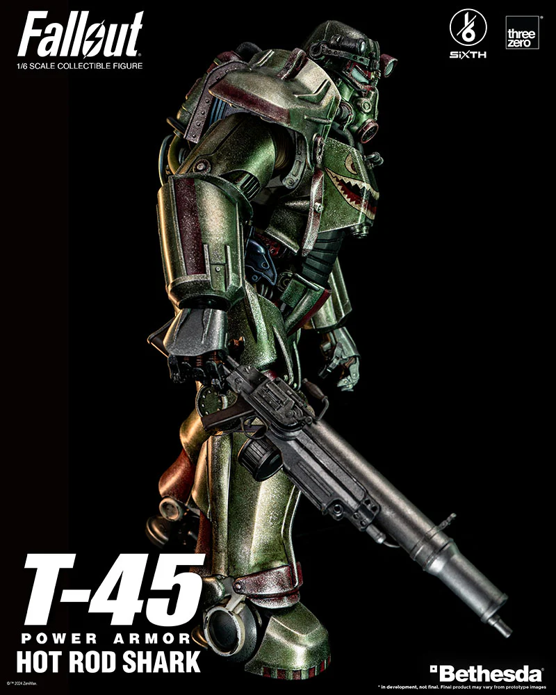[Pre-order] Fallout - T-45 Hot Rod Shark Power Armor 1/6 Scale Action Figure ThreeZero - Image 5