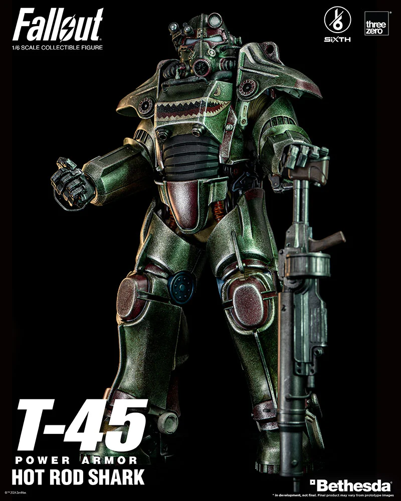 [Pre-order] Fallout - T-45 Hot Rod Shark Power Armor 1/6 Scale Action Figure ThreeZero - Image 6