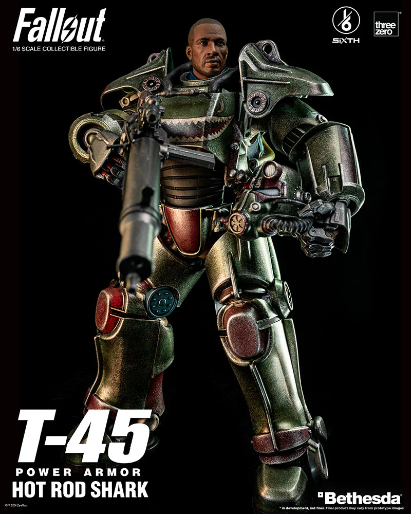 [Pre-order] Fallout - T-45 Hot Rod Shark Power Armor 1/6 Scale Action Figure ThreeZero - Image 8