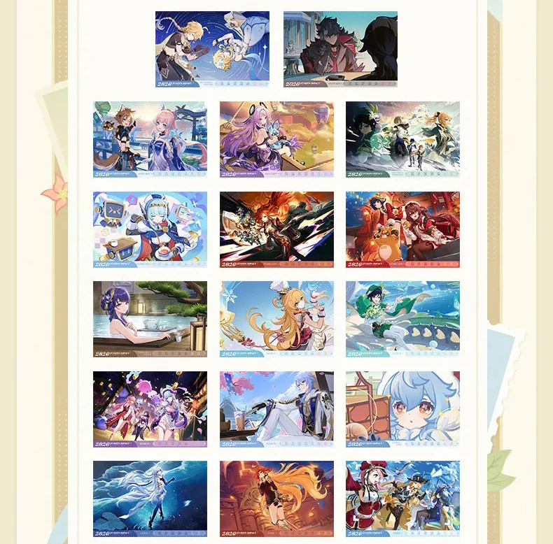 [Pre-order] Genshin Impact - 2026 Desk Calendar Gift Box miHoYo - Image 3