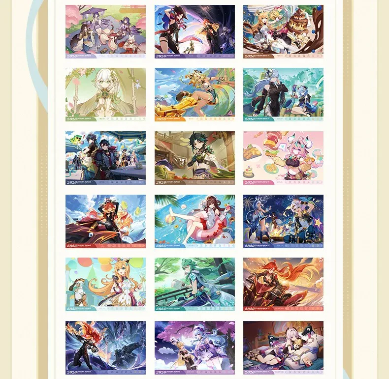 [Pre-order] Genshin Impact - 2026 Desk Calendar Gift Box miHoYo - Image 4