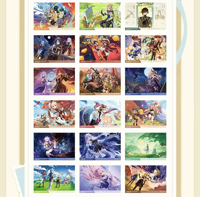 [Pre-order] Genshin Impact - 2026 Desk Calendar Gift Box miHoYo - Image 5