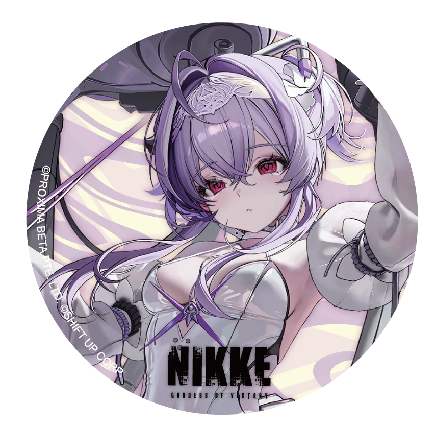 [Pre-order] GODDESS OF VICTORY: NIKKE - Liberalio Holo Button Badge 2025 Anime Impulse - Image 2