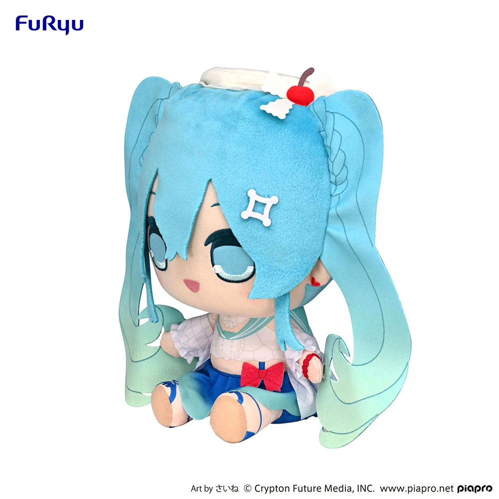 [Pre-order] Hatsune Miku - Hatsune Miku (Melon Soda Float Ver.) KYURUMARU Big Plushie FuRyu Corporation - Image 2