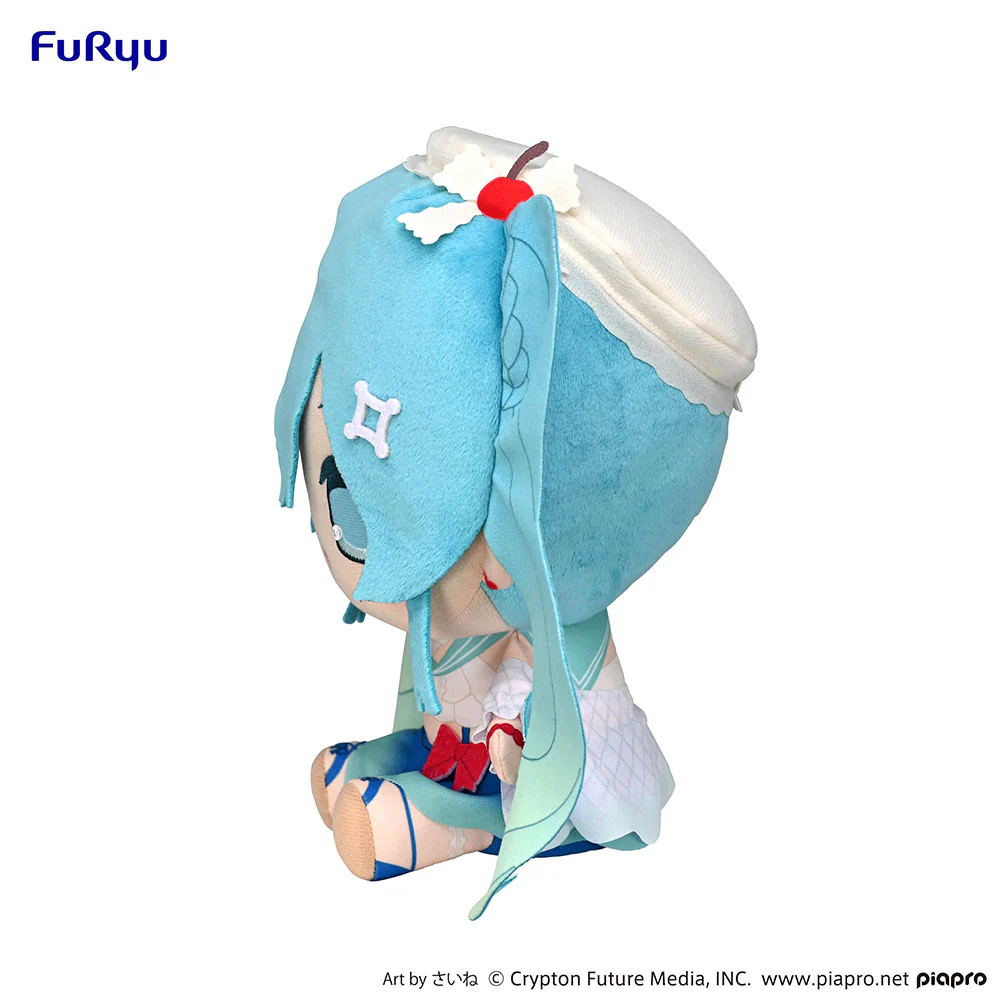 [Pre-order] Hatsune Miku - Hatsune Miku (Melon Soda Float Ver.) KYURUMARU Big Plushie FuRyu Corporation - Image 3