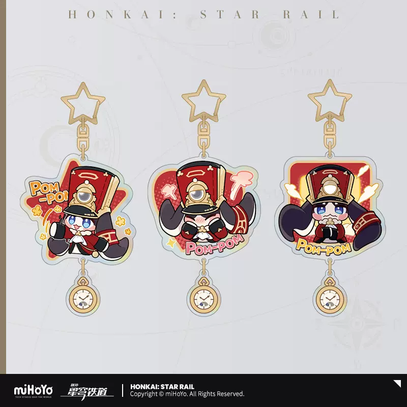 Honkai: Star Rail - Pom-Pom Gallery Sticker Keychain miHoYo - Image 2