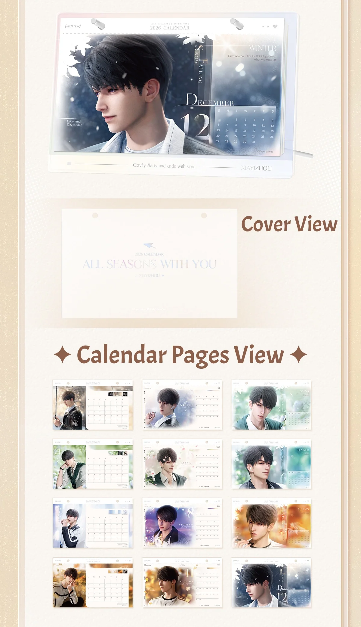 [Pre-order] Love and Deepspace - 2026 Commemorative Desk Calendar InFold Games - Image 11