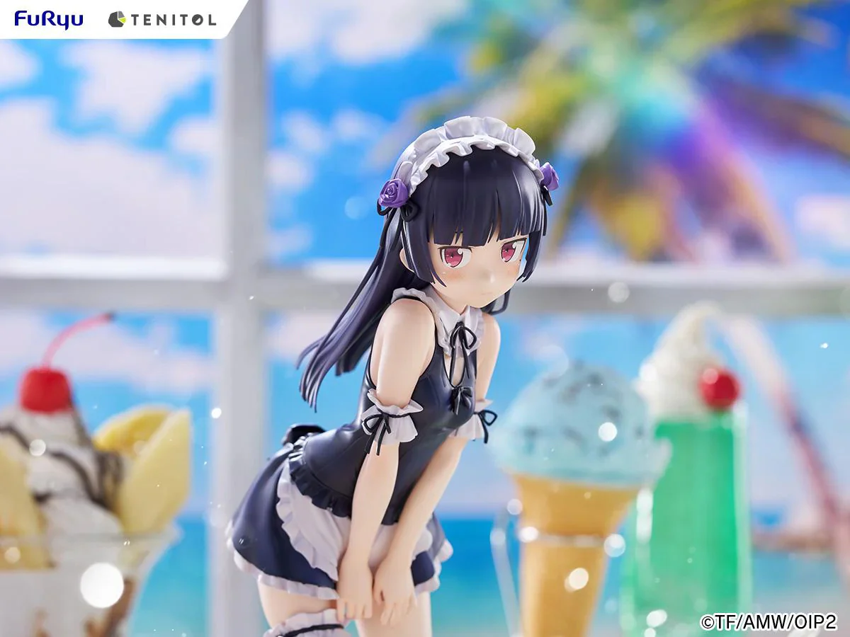 [Pre-order] OreImo - Kuroneko (Swimsuit Maid Ver.) TENITOL TALL Non Scale Figure FuRyu Corporation - Image 2