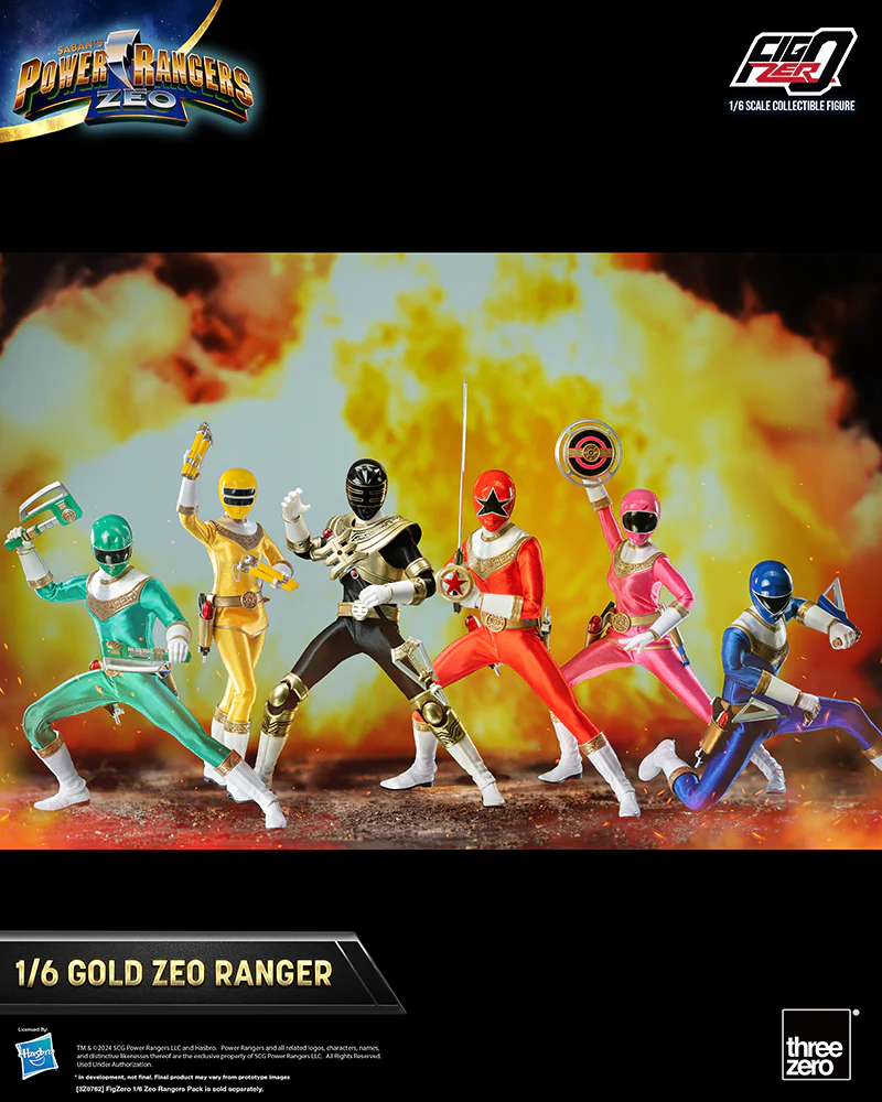[Pre-order] Power Rangers - Gold Zeo Ranger 1/6 Scale Action Figure ThreeZero - Image 4