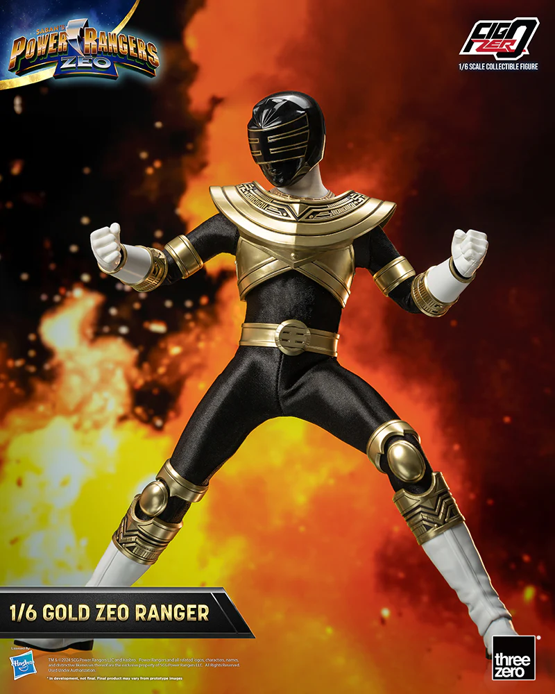 [Pre-order] Power Rangers - Gold Zeo Ranger 1/6 Scale Action Figure ThreeZero - Image 9