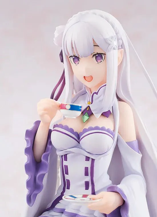 [Pre-order] Re:Zero -Starting Life In Another World - Emilia (Tea Party Ver. re-run) 1/7 Scale Figure KADOKAWA - Image 3