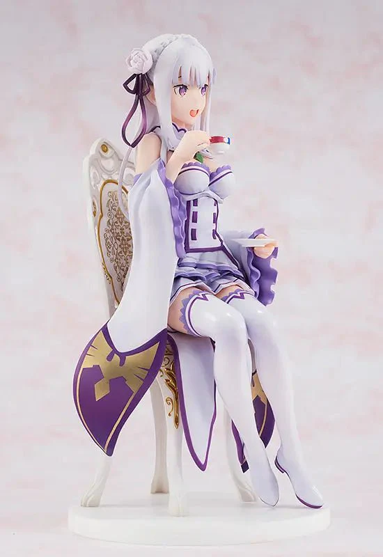 [Pre-order] Re:Zero -Starting Life In Another World - Emilia (Tea Party Ver. re-run) 1/7 Scale Figure KADOKAWA - Image 6