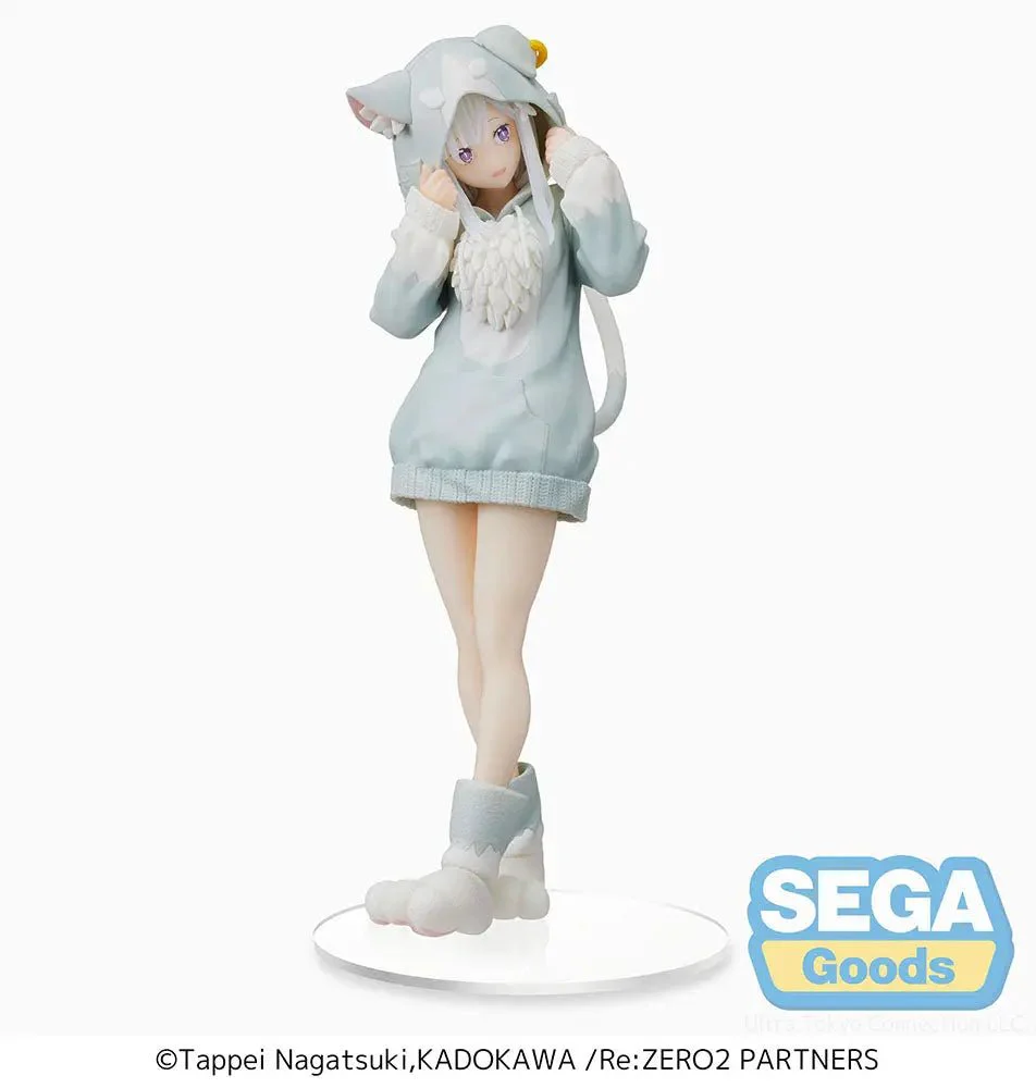 Re:Zero -Starting Life In Another World - Emilia The Great Spirit Puck SPM Prize Figure SEGA