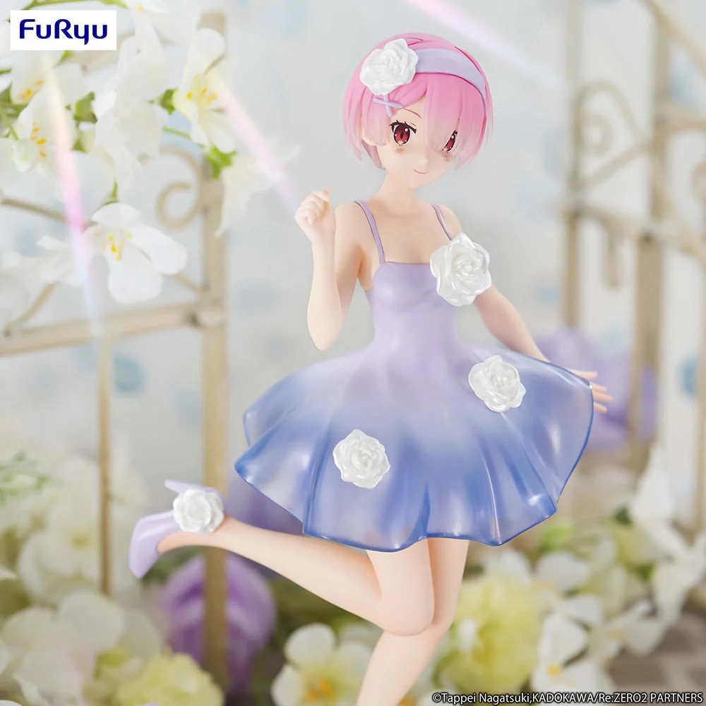 [Pre-order] Re:ZERO Starting Life in Another World - Ram(Flower Dress Ver.) Trio-Try-iT Prize Figure FuRyu Corporation - Image 4