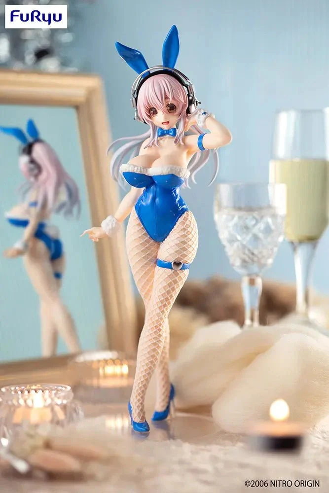 Super Sonico - Super Sonico (Blue Rabbit Ver.) BiCute Bunnies Prize Figure FuRyu Corporation
