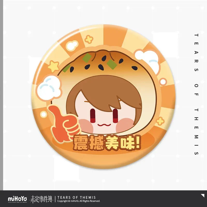 [Pre-order] Tears of Themis - Great Pan-Fried Buns Series Mini Tin Badge miHoYo - Image 2