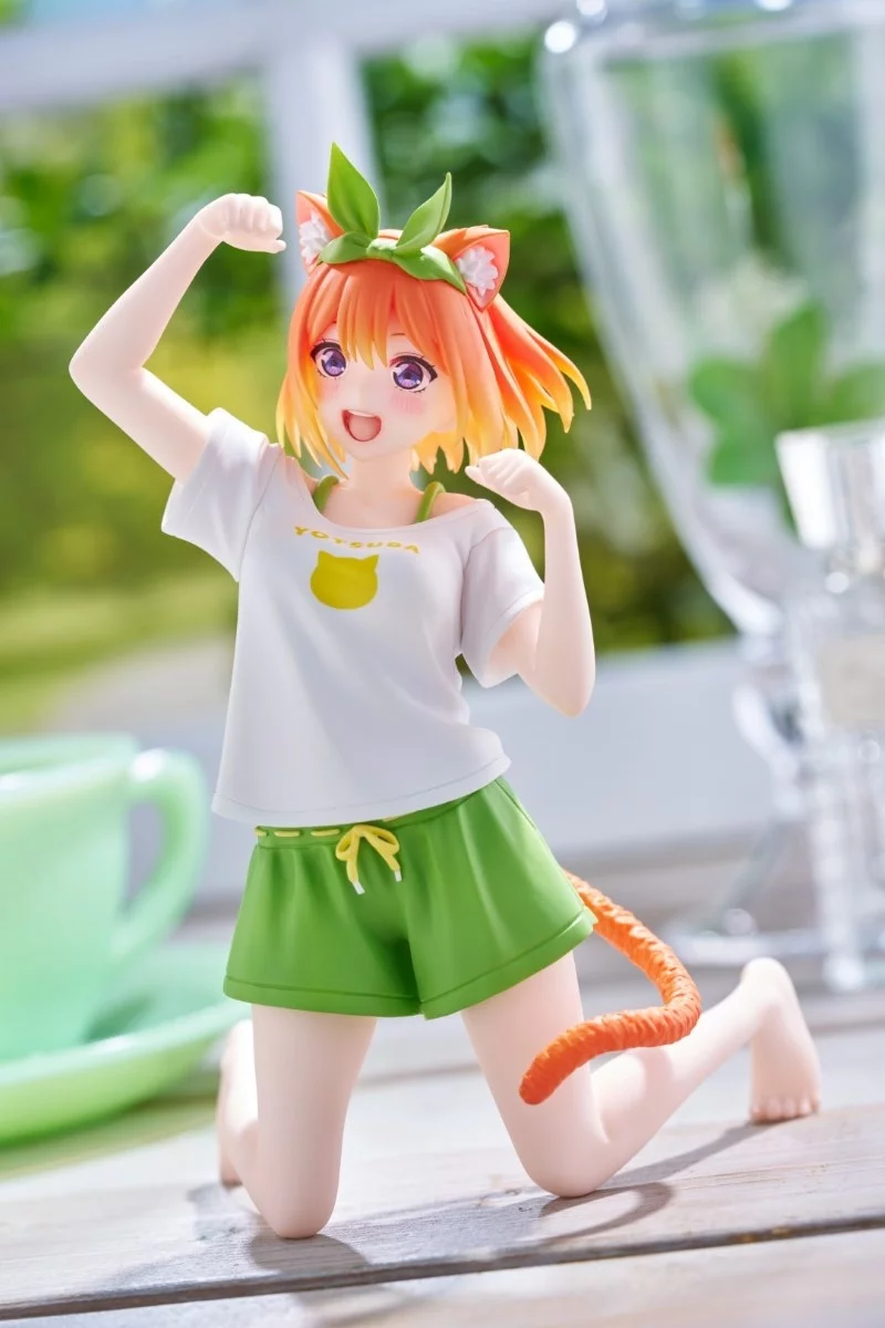 [Pre-order] The Quintessential Quintuplets - Yotsuba Nakano (Newley Written Cat Roomwear Ver.) Prize Figure Taito - Image 2