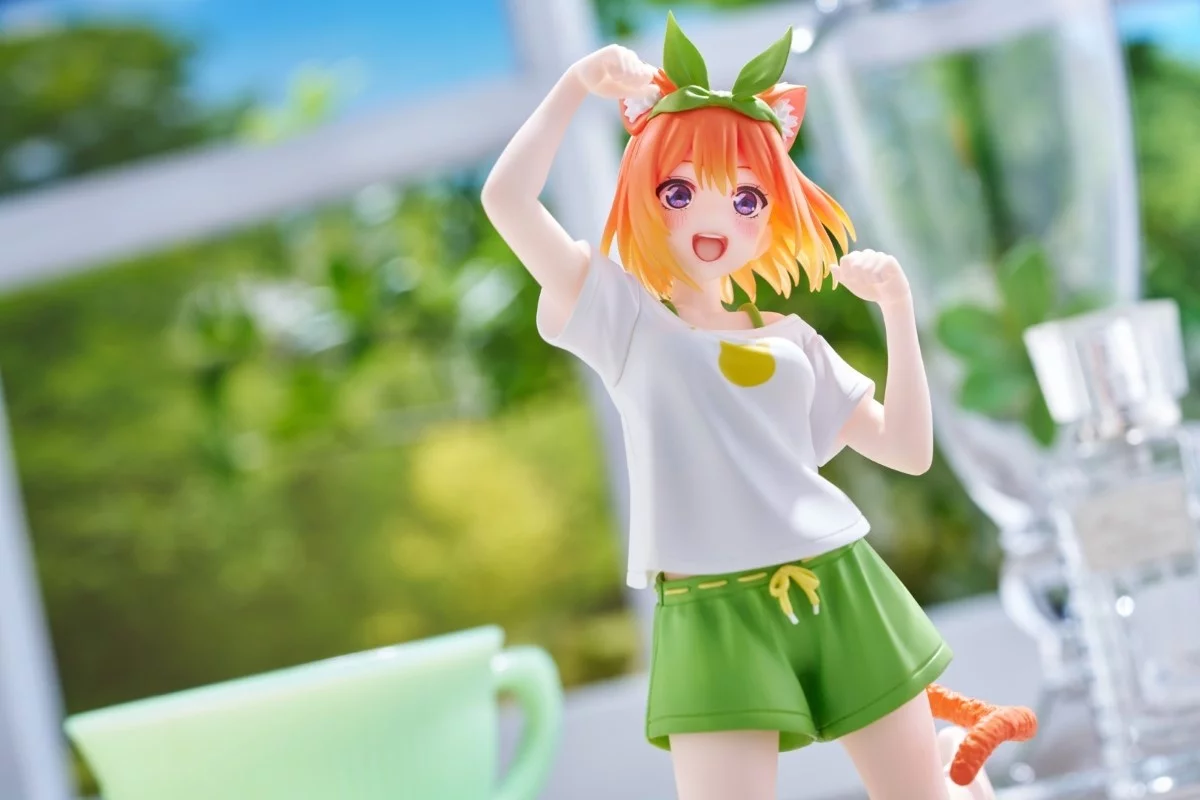 [Pre-order] The Quintessential Quintuplets - Yotsuba Nakano (Newley Written Cat Roomwear Ver.) Prize Figure Taito - Image 3