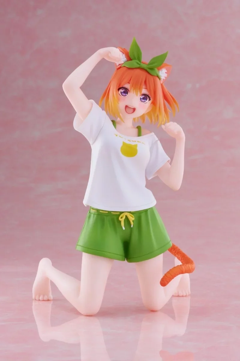 [Pre-order] The Quintessential Quintuplets - Yotsuba Nakano (Newley Written Cat Roomwear Ver.) Prize Figure Taito - Image 4