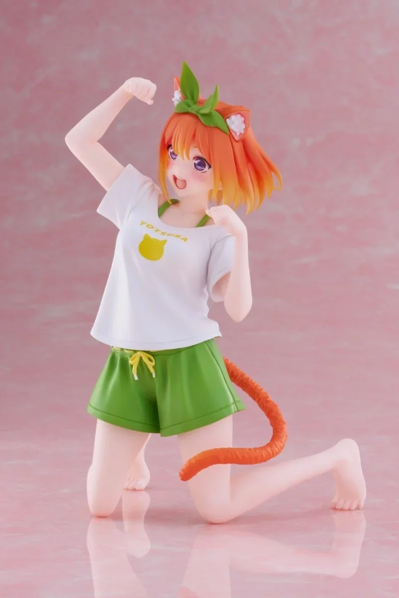 [Pre-order] The Quintessential Quintuplets - Yotsuba Nakano (Newley Written Cat Roomwear Ver.) Prize Figure Taito - Image 7