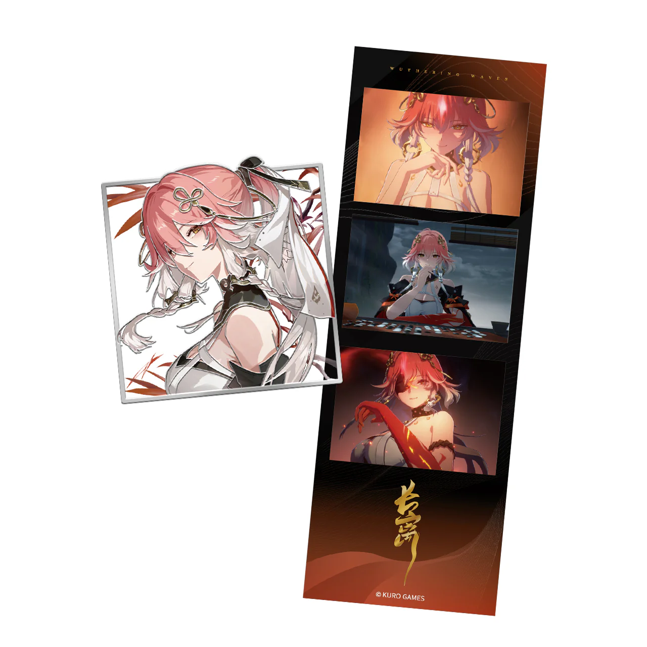 Wuthering Waves - Resonator Themed Metal Badge Photo Card Set KURO GAMES - Image 6