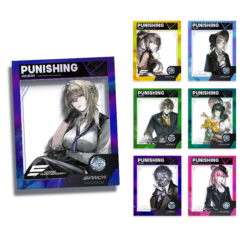 Punishing: Gray Raven - Invisible Rainfall Theme 5th Anniversary Celebration Art Paper Frame Card KURO GAMES - Image 2
