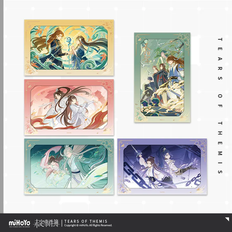 Tears of Themis - Red Dust Together For Long Life Series Display Transparent Card miHoYo